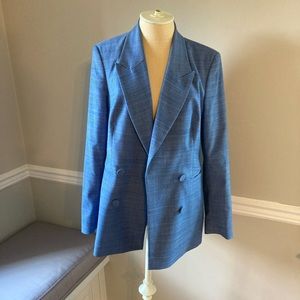 & Other Stories blue pattern blazer